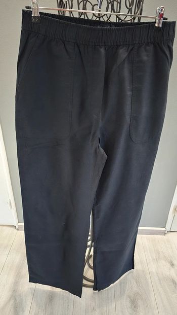 Pantalon noir avec lin Zara