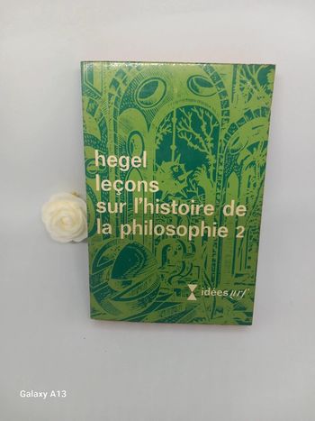 Hegel leçons sur l'histoire de la philosophie