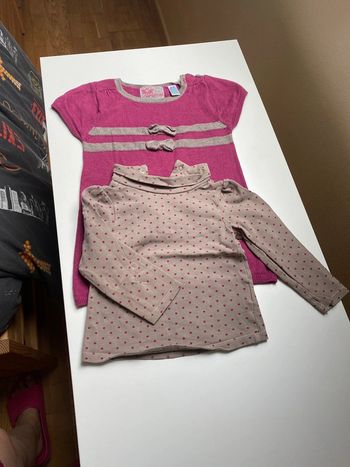 Robe avec sous pull assorti obaibi 12 mois