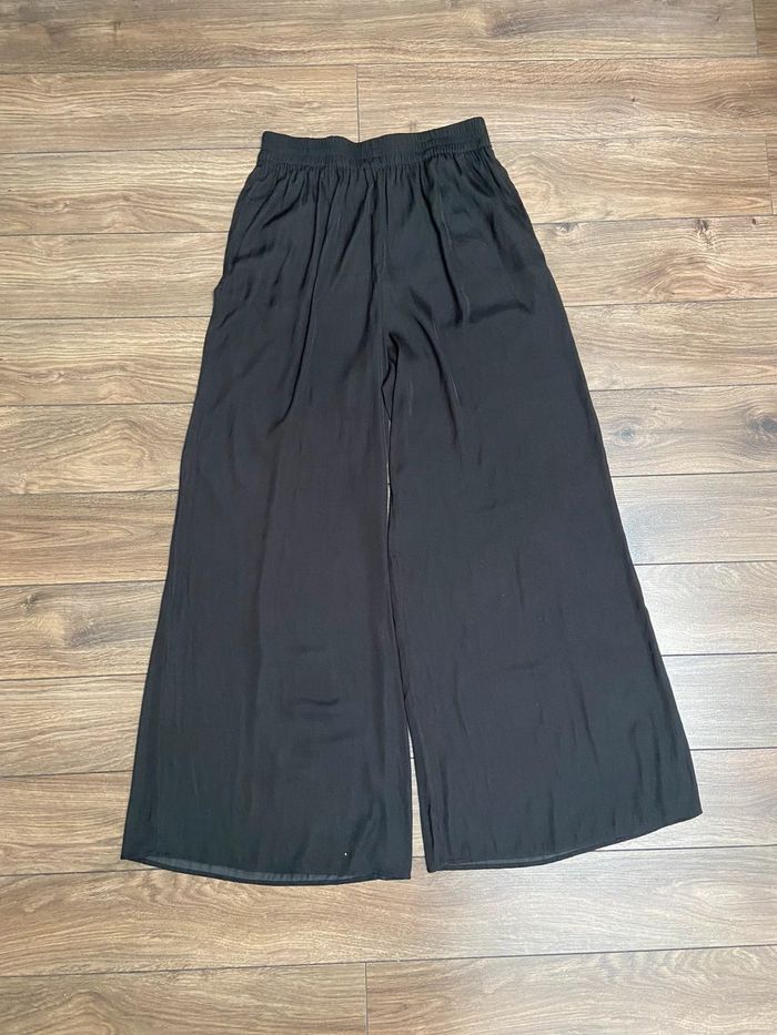 (Lot) Zara pantalon amples taille L beige et noire