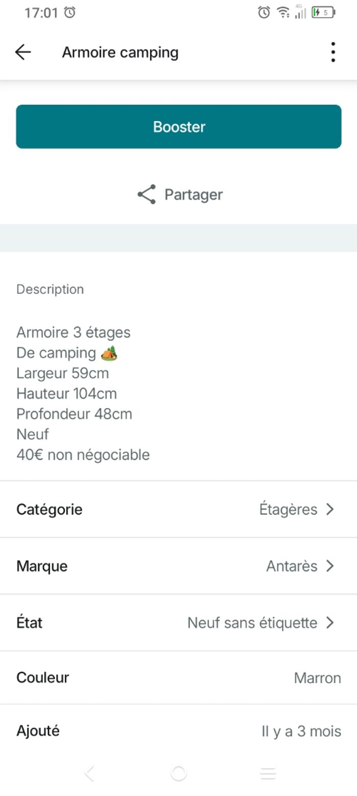 Armoire de camping - photo numéro 4