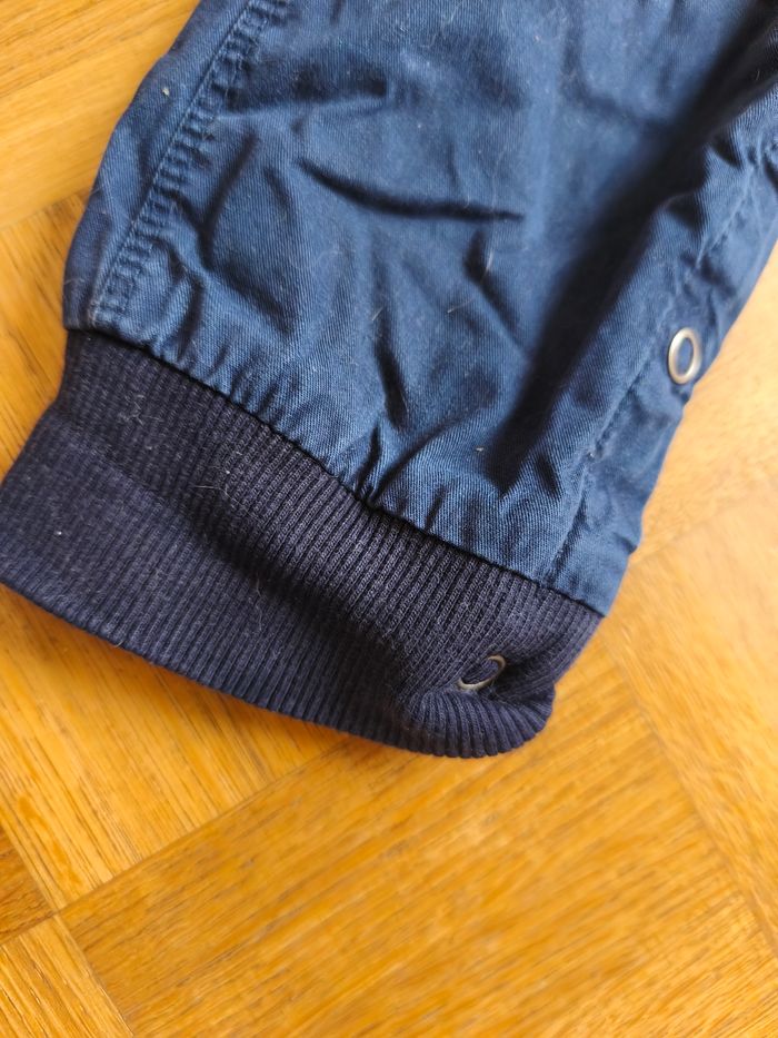 Salopette 24 mois Petit bateau garçon bretelles entrejambe réglable pression bleu marine - photo numéro 6