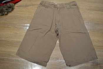 Bermuda lin In Extenso 8 ans beige Taille réglable