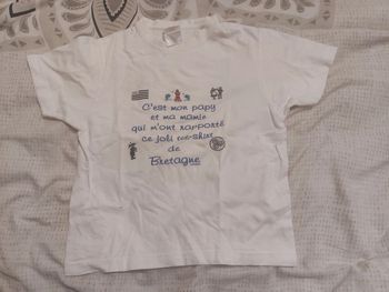 Tee shirt Bretagne mixte 6/8 ans