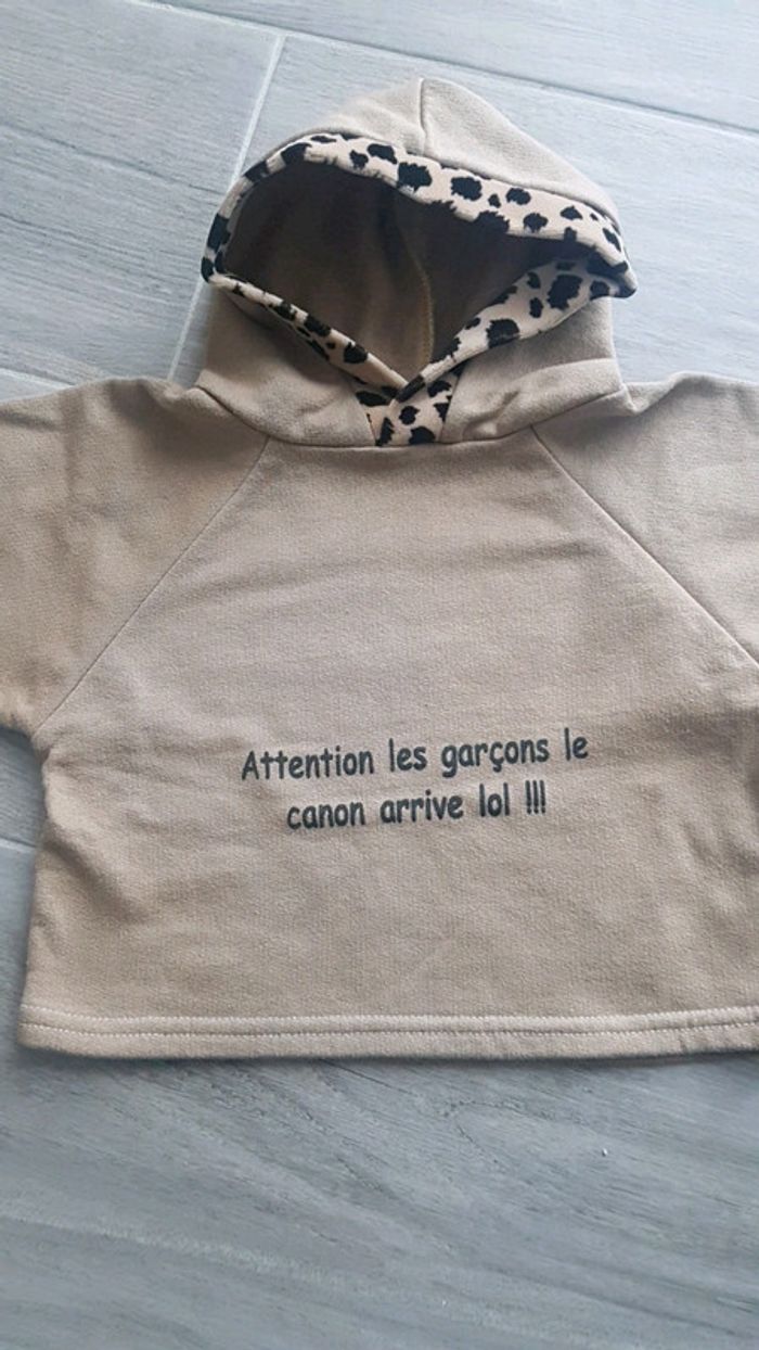Sweat / pull à message humoristique 9-12 M - photo numéro 2