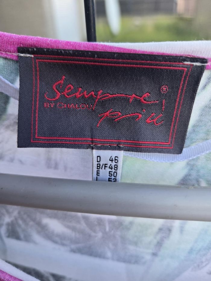 Tee shirt Sempre Piu by Chalou taille - photo numéro 3
