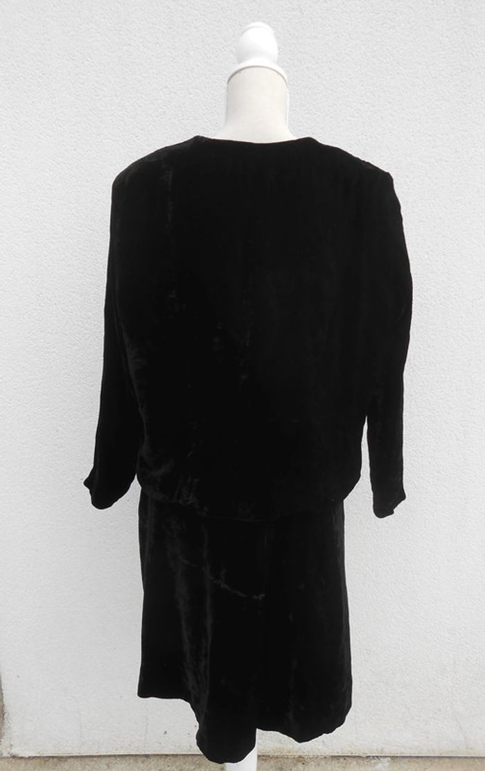 Ensemble jupe et veste vintage en velours - photo numéro 6