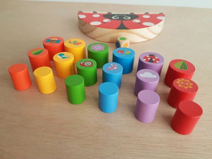 Jeu à bascule en bois coccinelle équilibriste - photo numéro 4
