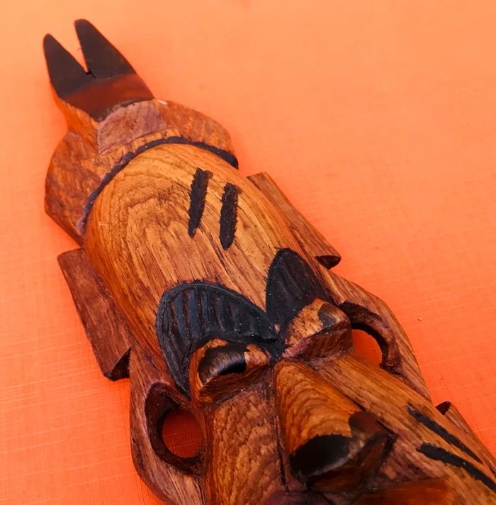 Masque à suspendre Africain / Tribal Bois sculpté - photo numéro 6