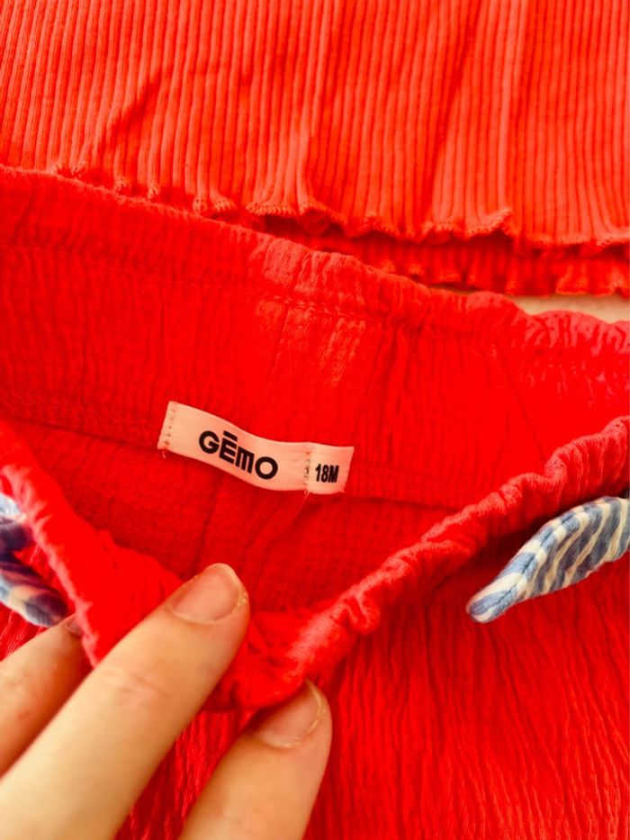 Ensemble pantalon et débardeur rose fushia fluide 18 mois Gemo - photo numéro 5