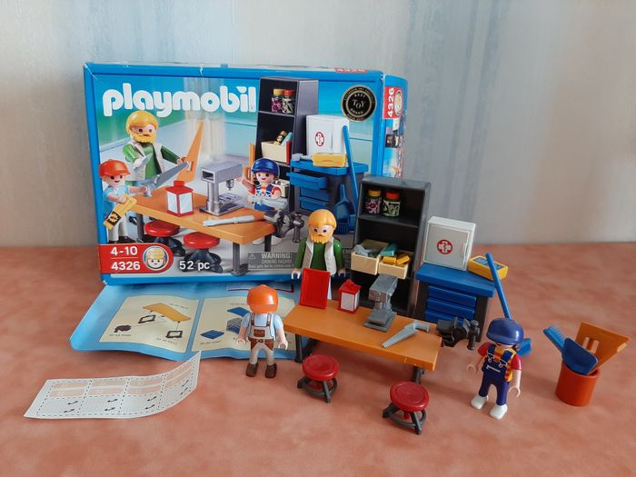 GROS LOT : ÉCOLE Réf.4324 - GYMNASE Réf.4323 - BOUTIQUE Réf.4327 - MUSIQUE Réf.4329 "PLAYMOBIL" - n° - photo numéro 2