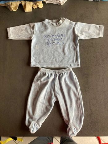 Ensemble en velours 3 mois