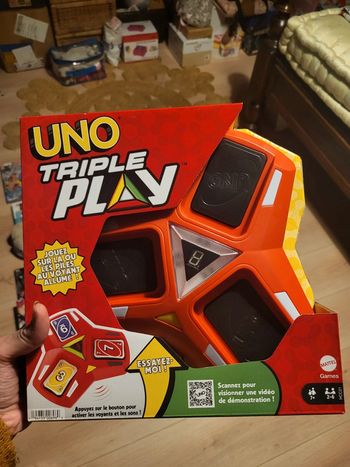 Uno triple play sonore et lumineux mattel games neuf