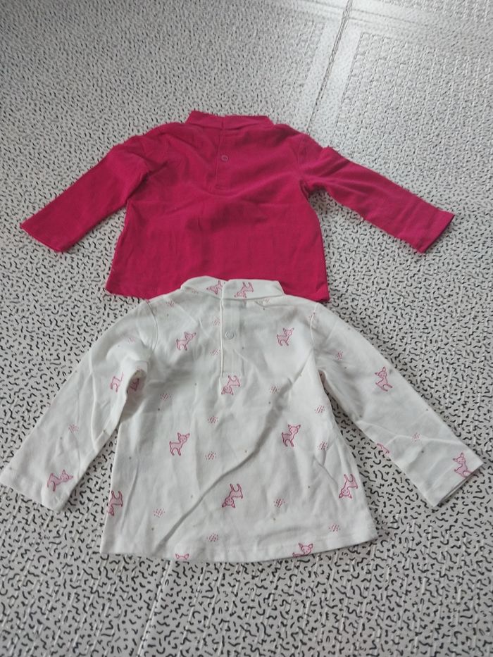 Lot 2 hauts manches longues bébé – 6 mois – Tex Baby - photo numéro 4