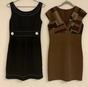 Lot de 2 robes femme T. L Promod rétro et géométrique