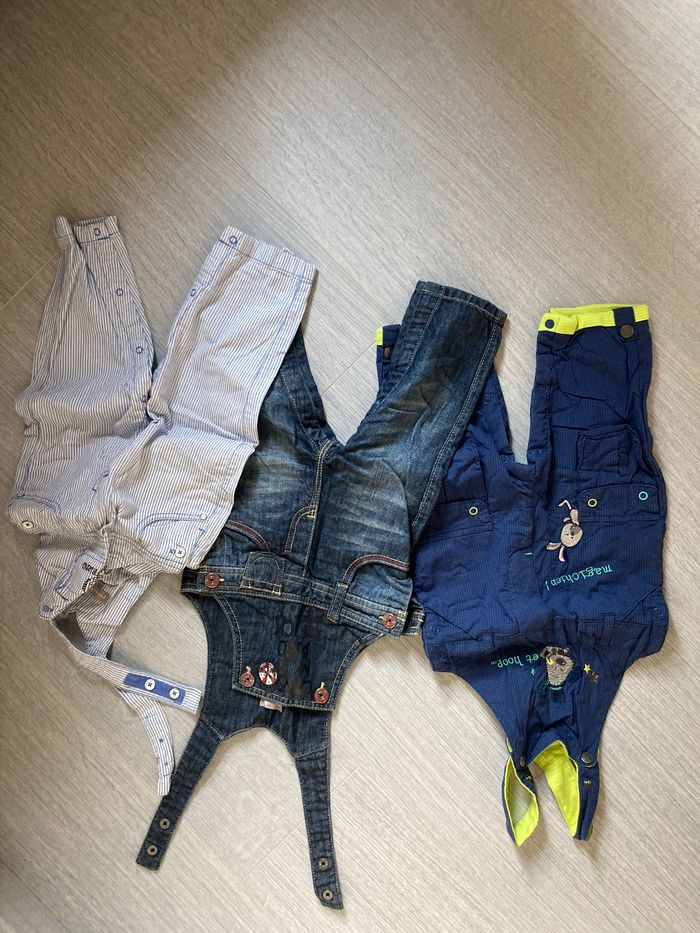 3 Salopettes 12 mois