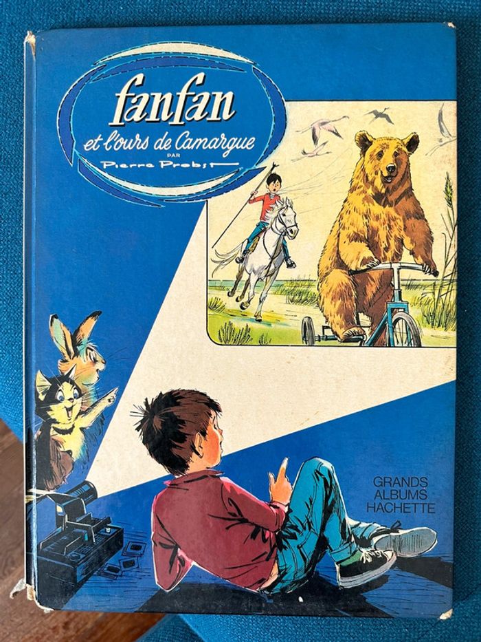 1970 Livre ancien Pierre Probst Fanfan et l’Ours de Camargue auteur Caroline bd album