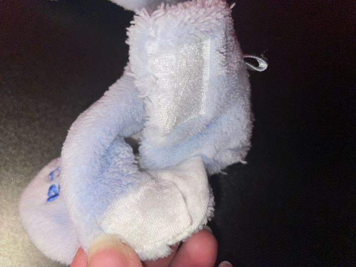 Chaussons bébé à message bleu ciel taille 0-6 mois - photo numéro 3