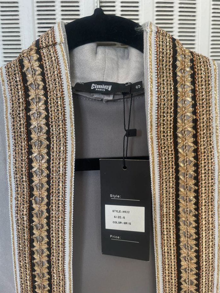 Veste effet peau de pêche, neuve - photo numéro 4