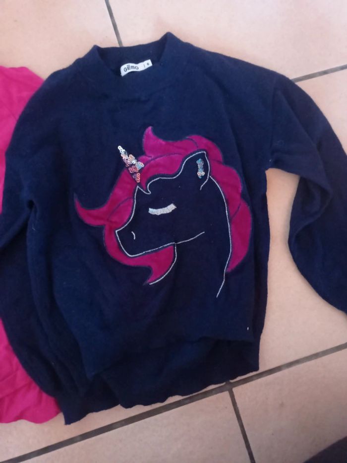 Lot deux manches longues licorne - photo numéro 2