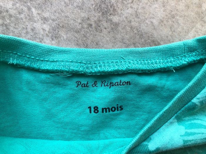 Tee shirt t shirt enfant bébé garçon Pat & Ripaton taille 18 mois - photo numéro 3