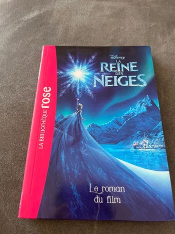 Livre bibliothèque rose la reine des neiges Disney le roman du film