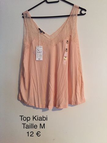 Top Kiabi rose Taille M neuf