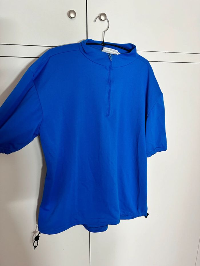 Jeantex - Maillot cyclisme bleu - photo numéro 2