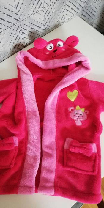 Peignoir bébé fille, rose