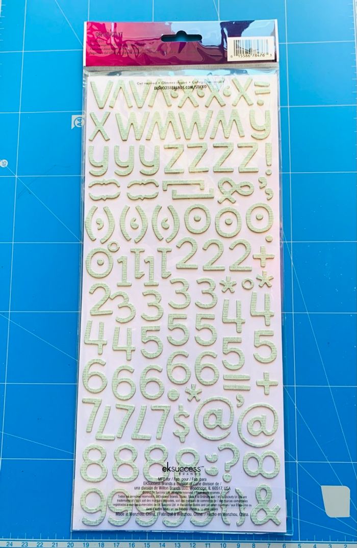 Lot 3 blisters autocollants alphabet Sticko - photo numéro 6