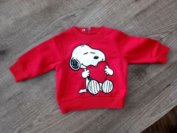 Pull rouge Snoopy 3 mois