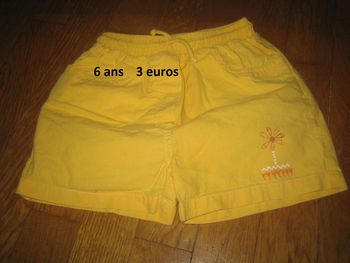lot de 5 shorts de 6 ans fille été