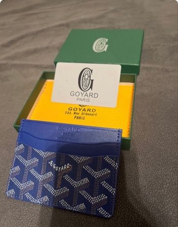 Porte carte goyard bleu