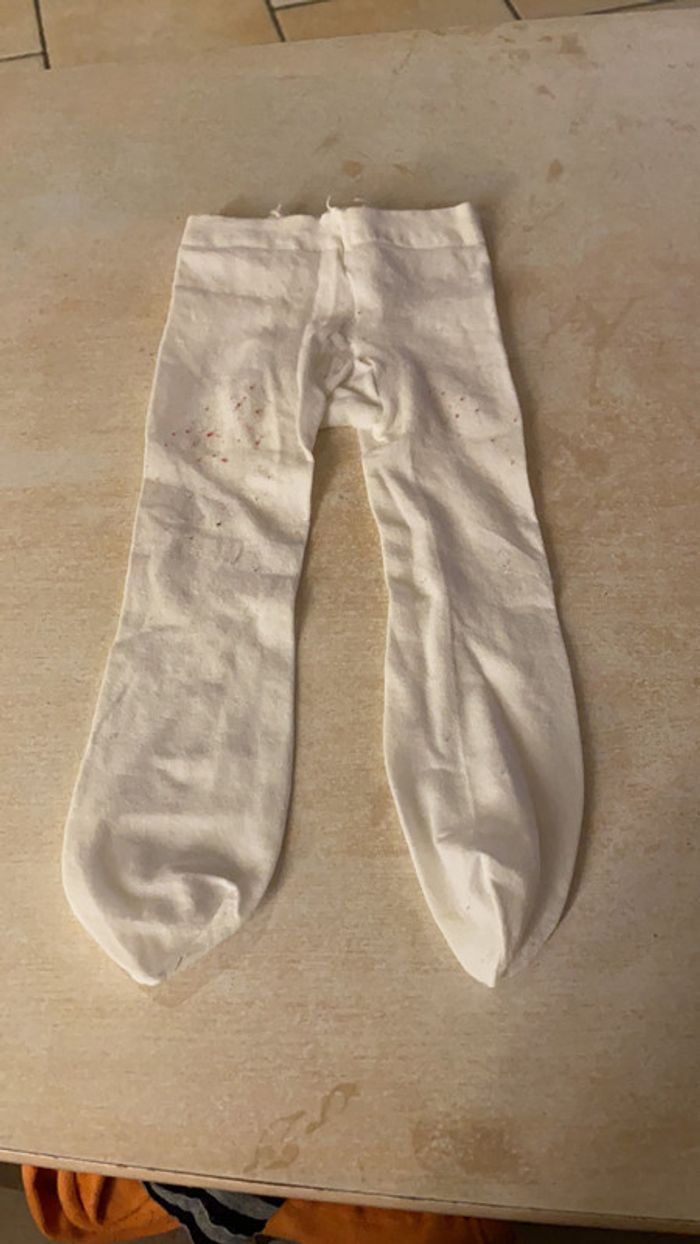 Collants fin blanc