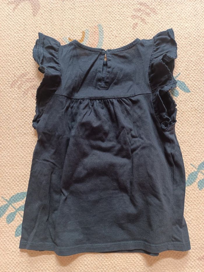 T-shirt bleu foncé brodé kiabi 5 ans coton - photo numéro 5