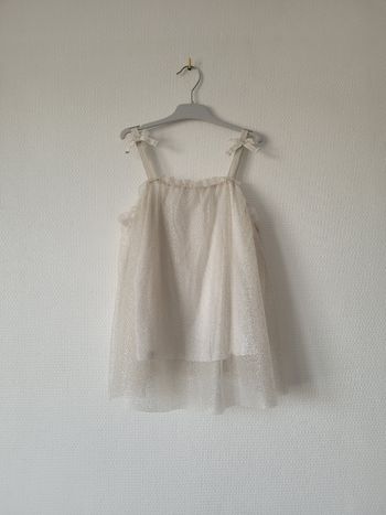 Blouse beige/argentée Zara 12 ans TBE