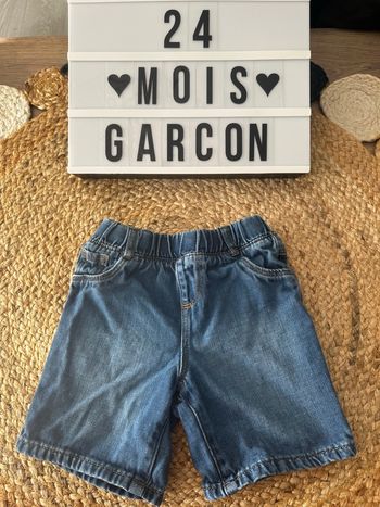 Short en jean 24 mois