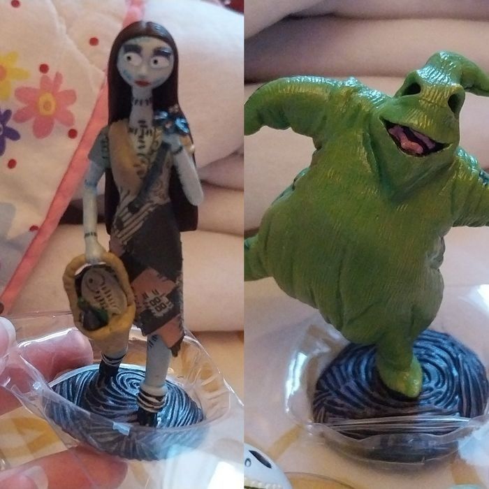 2 Figurines Sally et Oogie Boogie L'Étrange Noël de Monsieur Jack Disney - photo numéro 4