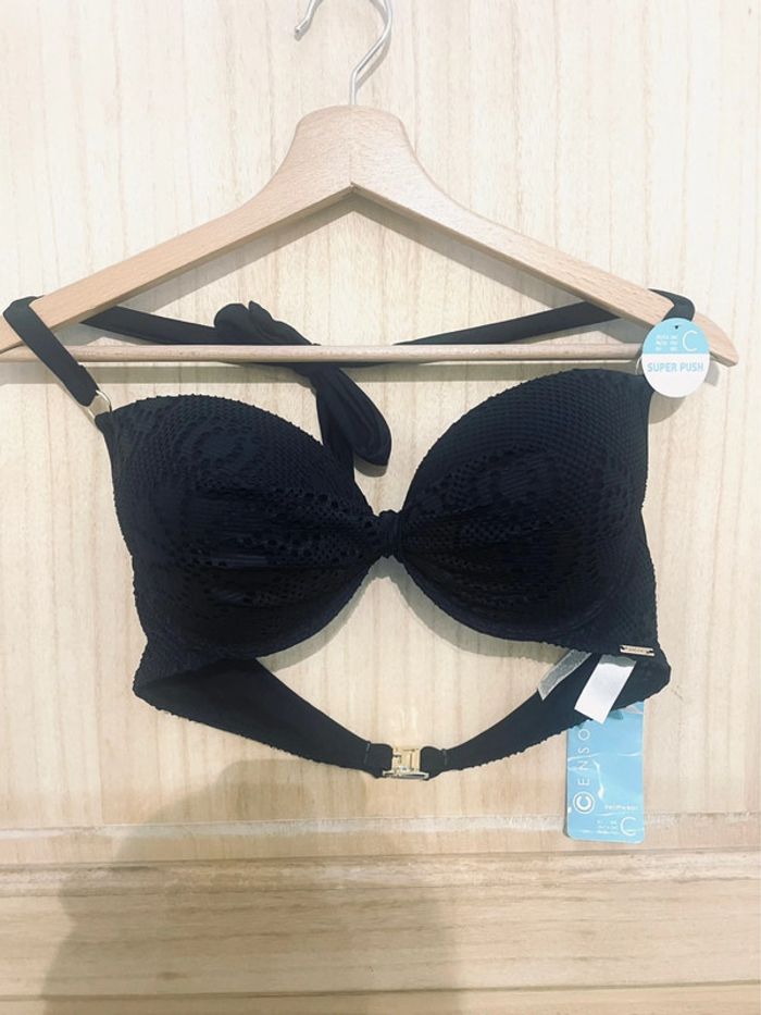 Haut de maillot de bain noir 95C – Super push-up neuf - photo numéro 20