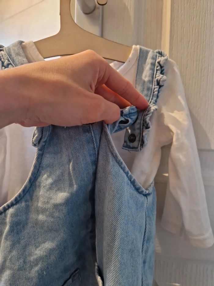 Robe en jean avec petit haut - photo numéro 7