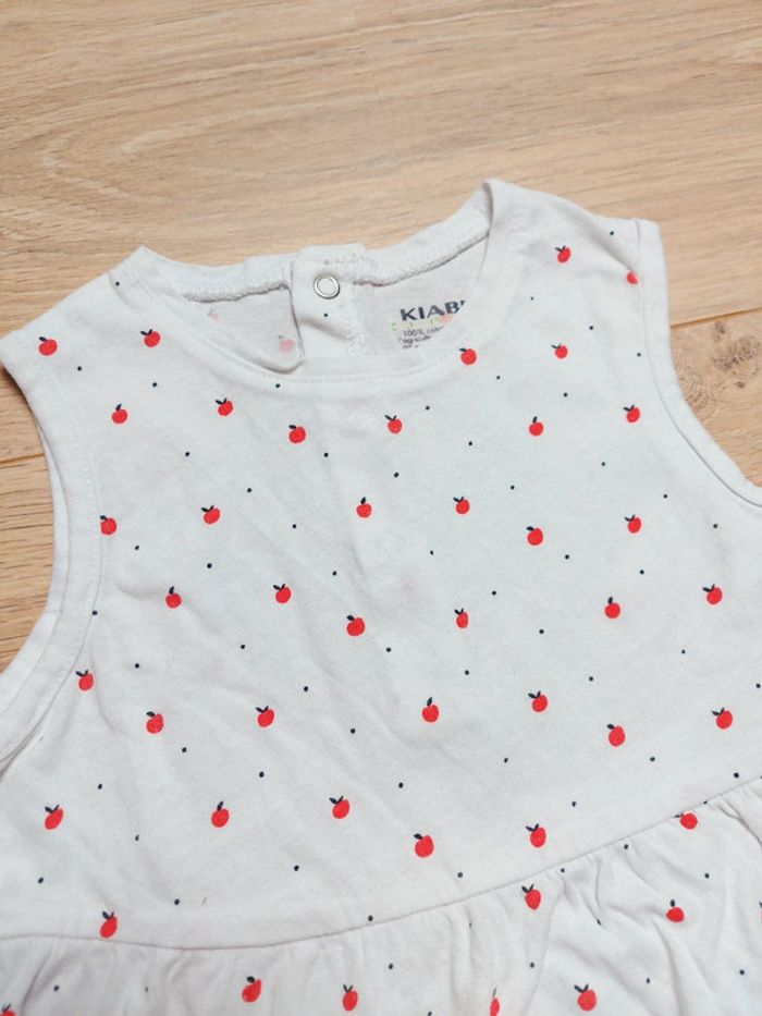 Robe légère pommes Kiabi 24 mois - photo numéro 2
