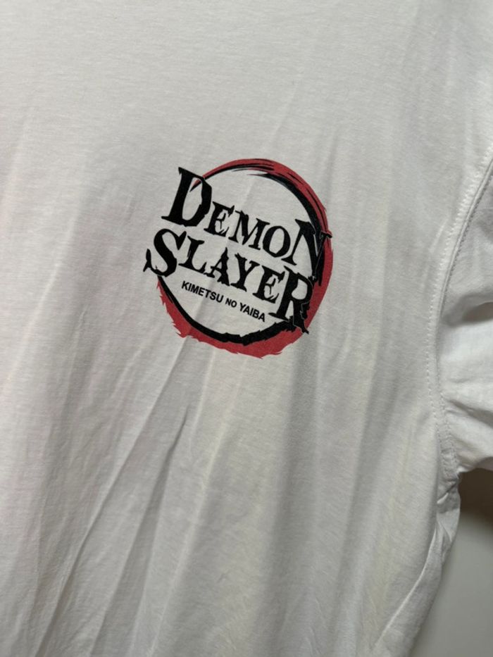 T-shirt blanc celio collection démon slayer taille l - photo numéro 2