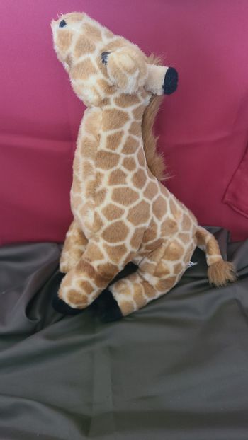 Doudou Peluche Girafe Beige Marron