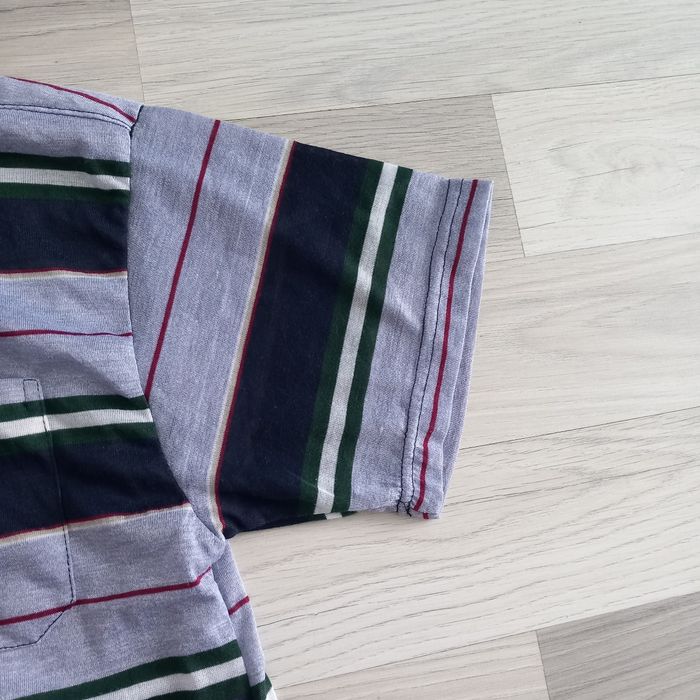 Polo rayé vintage homme taille L - photo numéro 4
