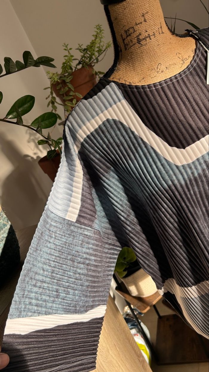 T-shirt oversized Homme Plissé Issey Miyake Landscape - photo numéro 3