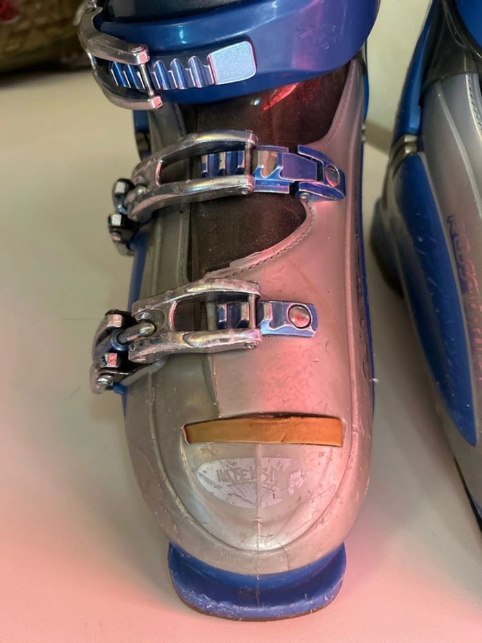 Chaussures de ski bottes de ski bleu rossignol avec paire de gant rossignol - photo numéro 7