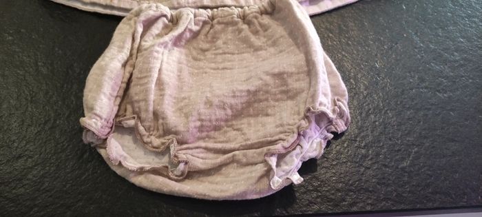 Ensemble robe + bloomer bébé fille Petit Bateau 6 mois 67cm - photo numéro 3