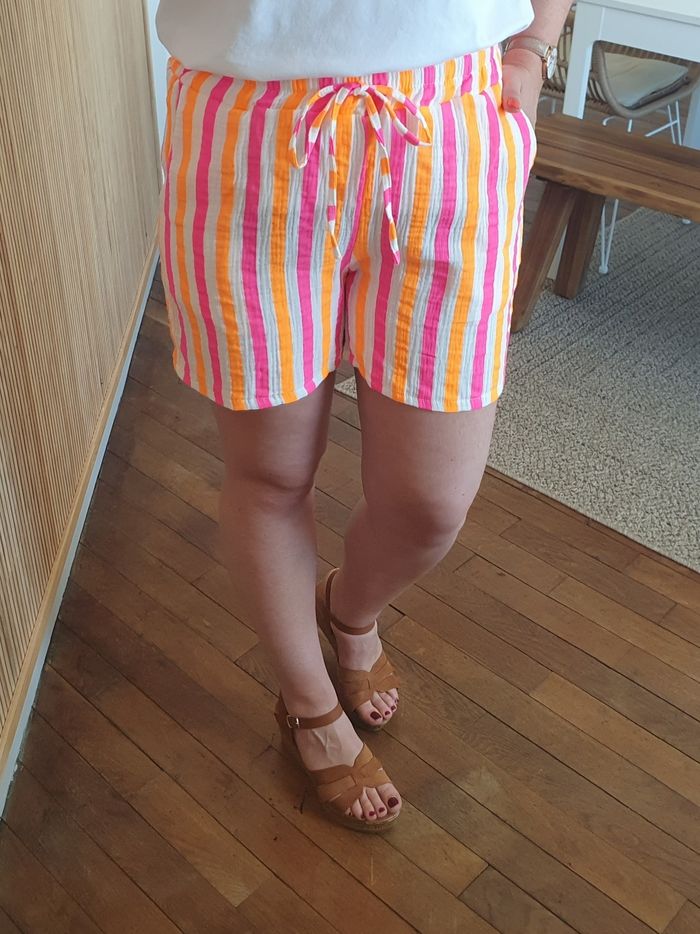 Short gaze Pornic rayures fluo Taille unique