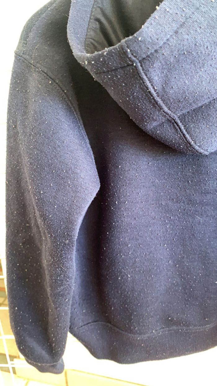 Veste bleu sport à capuche 8 ans - photo numéro 5