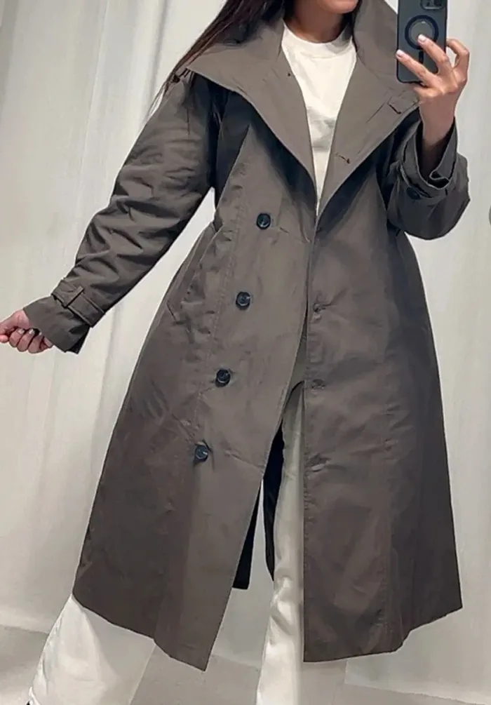Magnifique trench taupe oversize - photo numéro 2
